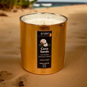 Coco Sands Soy Blend Scented Candle